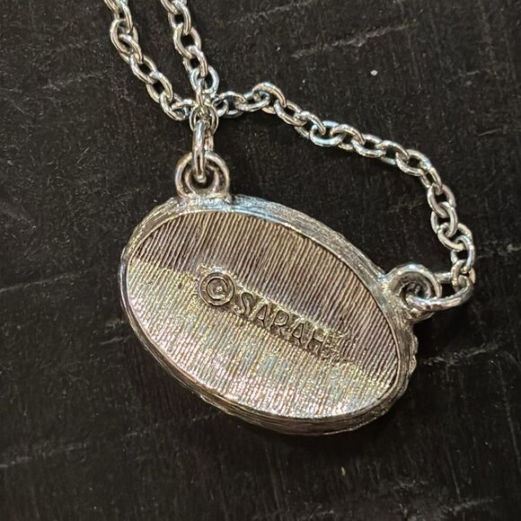 Sarah Abalone Silver Dainty Necklace​​ - Picture 3 of 5